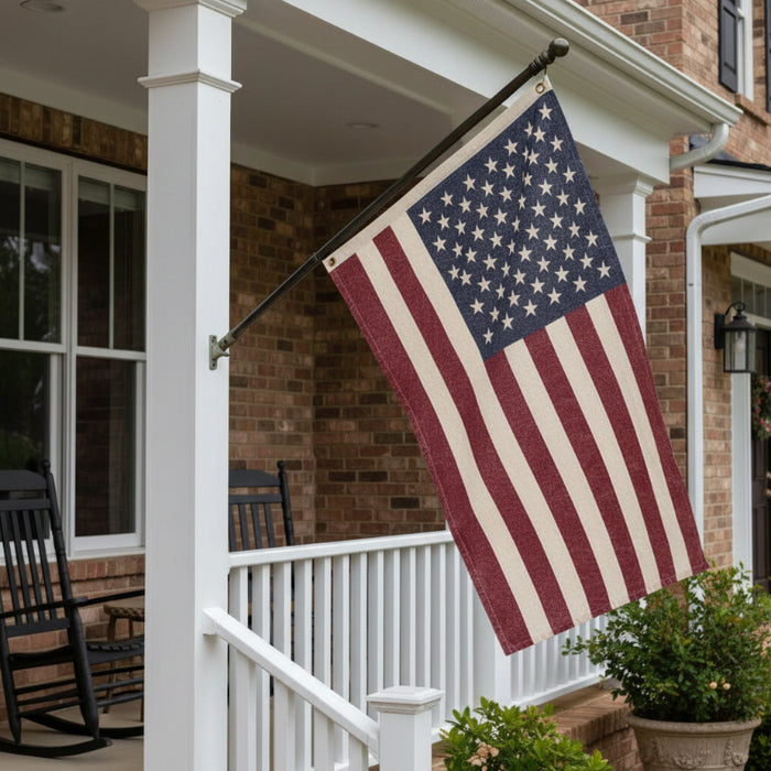 17x28 stonewashed american flag