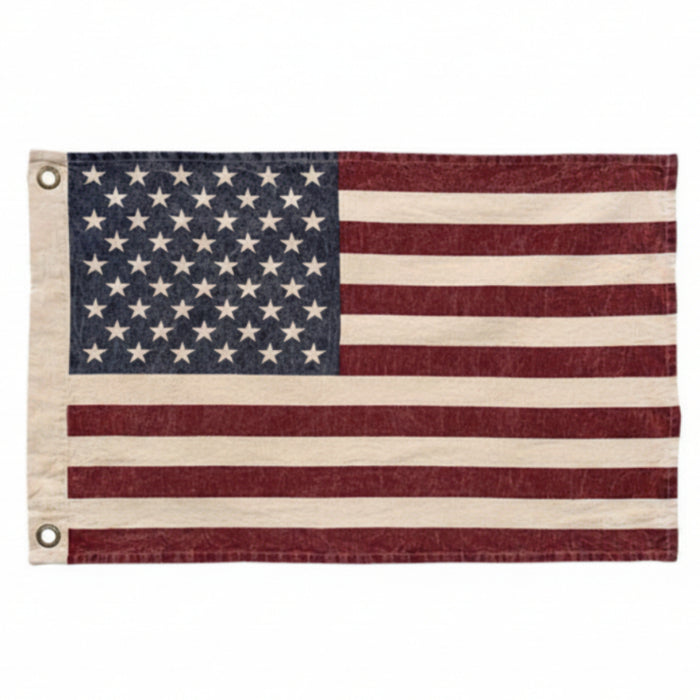 17x28 stonewashed american flag