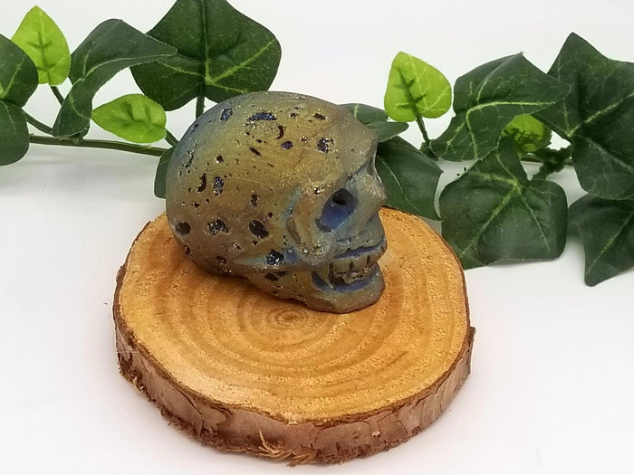 2" Rainbow Titanium Crystal Skull