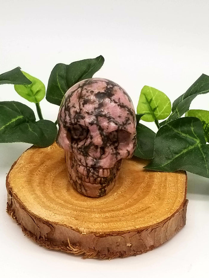 2" Rhodonite Crystal Skull