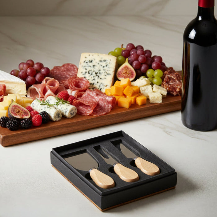 3 piece cheese knife set
