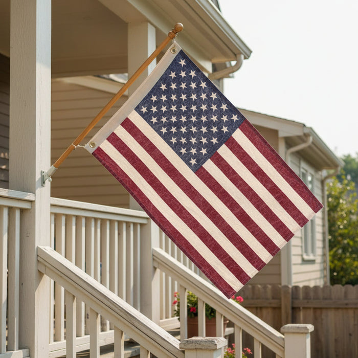 32x58 stonewashed american flag
