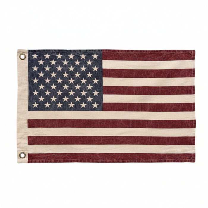 32x58 stonewashed american flag