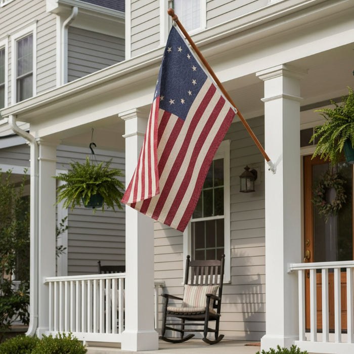 32x58 stonewashed betsy ross american flag