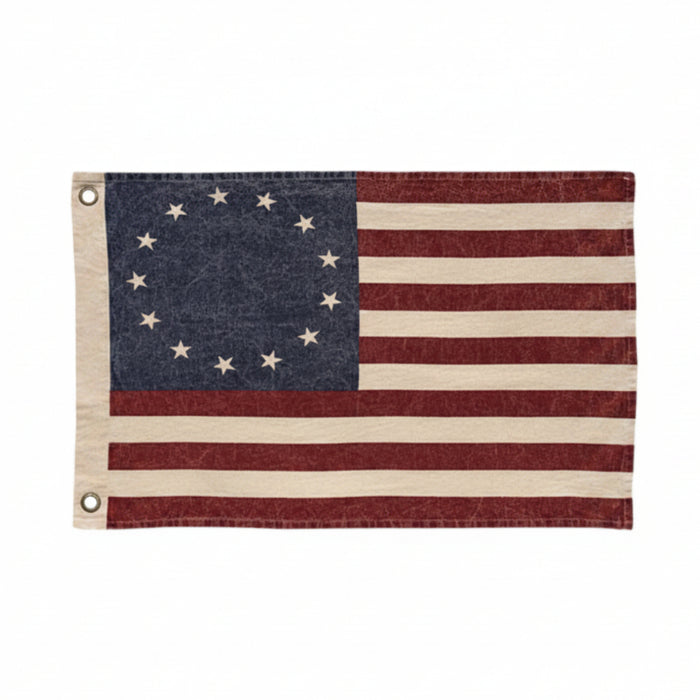 32x58 stonewashed betsy ross american flag