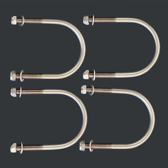 4 U-hangers for round post - Milcotec