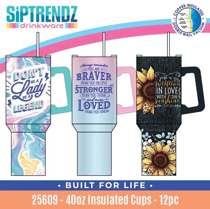 Insulated Drinkware Assortment Floor Display - 26 Pieces Per Retail Ready Display 88582 NOVELTY INC