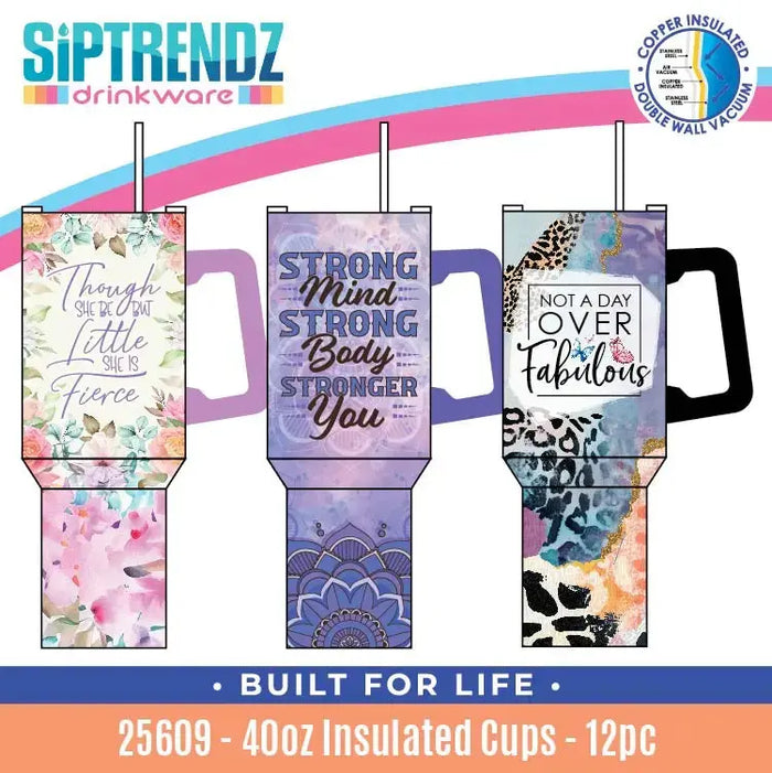 Insulated Drinkware Assortment Floor Display - 26 Pieces Per Retail Ready Display 88582 NOVELTY INC