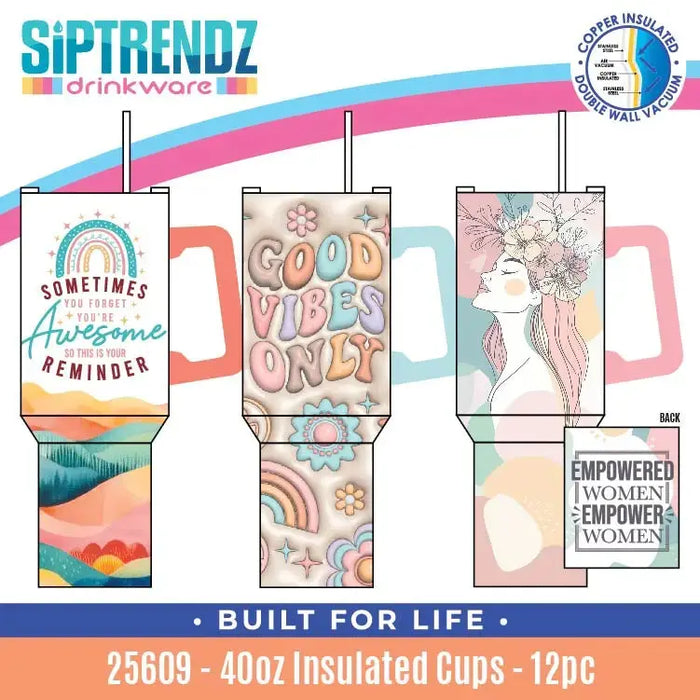 Insulated Drinkware Assortment Floor Display - 26 Pieces Per Retail Ready Display 88582 NOVELTY INC