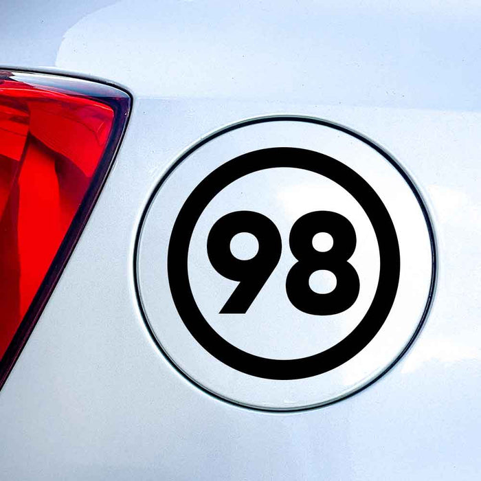 98 Sticker Auto 10 cm