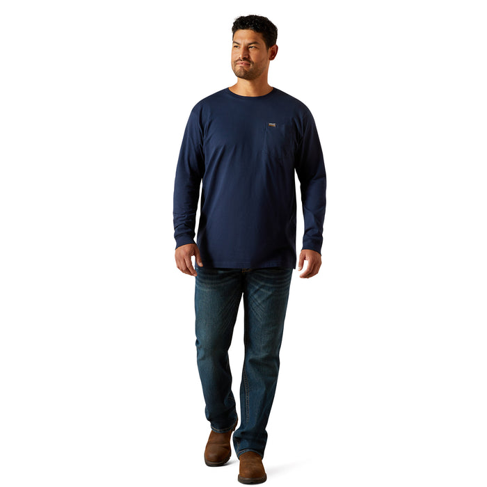 Ariat Men's Rebar Cotton Strong Standard Pocket T-Shirt Long Sleeve T-Shirts Ariat