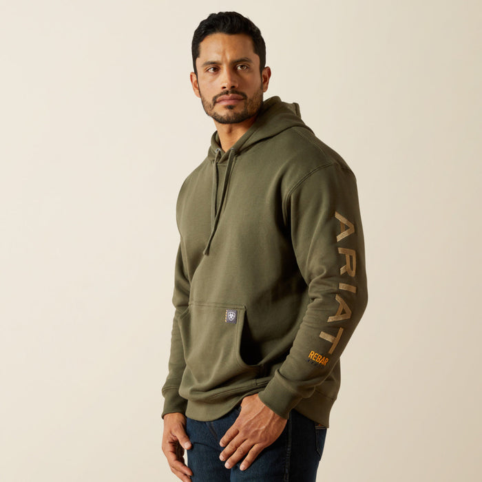 Ariat Men's Rebar Graphic Hoodie Sweatshirts & Hoodies Ariat Grape Leaf/Dried Herb 2XL Reg