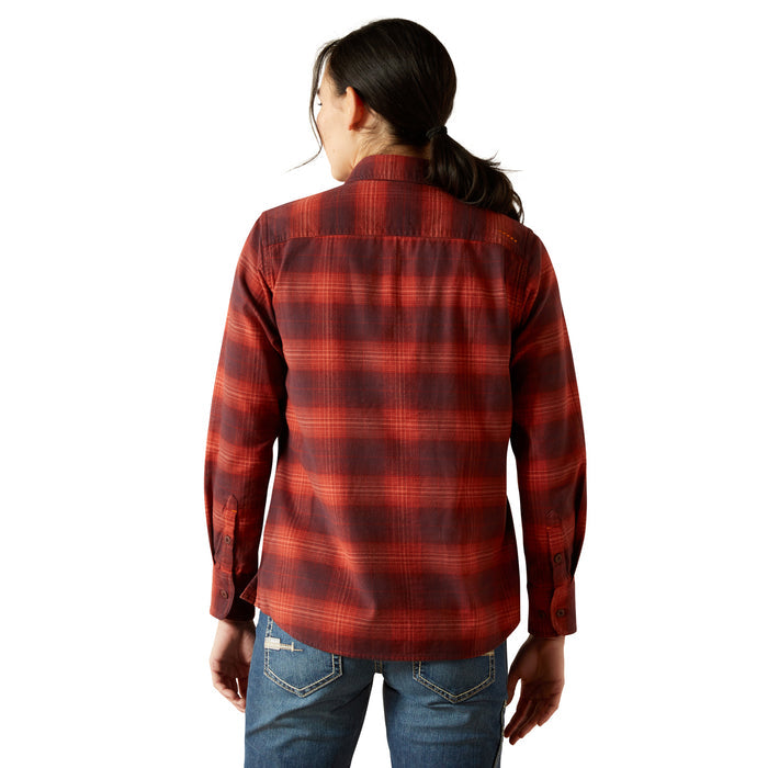 Ariat Women's Rebar Flannel DuraStretch Long Sleeve Work Shirt Long Sleeve T-Shirts Ariat