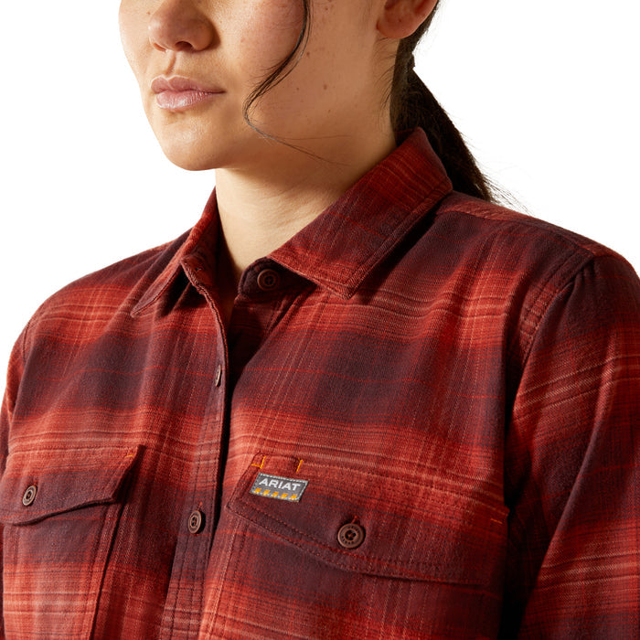 Ariat Women's Rebar Flannel DuraStretch Long Sleeve Work Shirt Long Sleeve T-Shirts Ariat