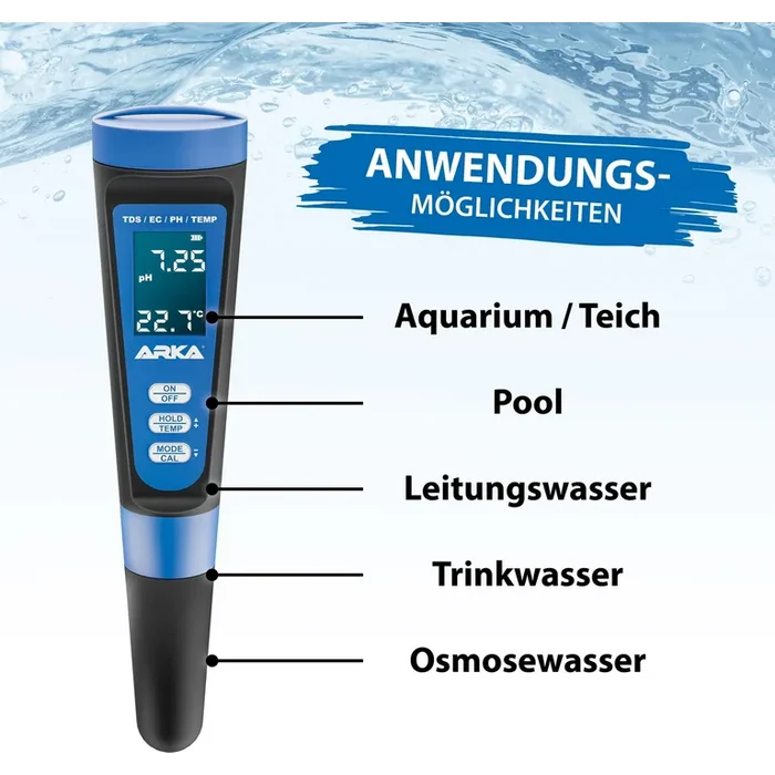 Arka PH/TDS/EC Messgerät