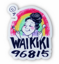 Art Map Waikiki Sticker by Kris Goto