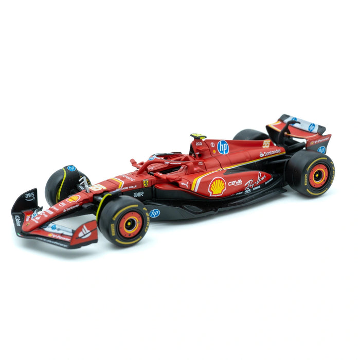 Bburago Ferrari SF-24 #16 Charles Leclerc & #55 Carlos Sainz 1:43 Twin Pack