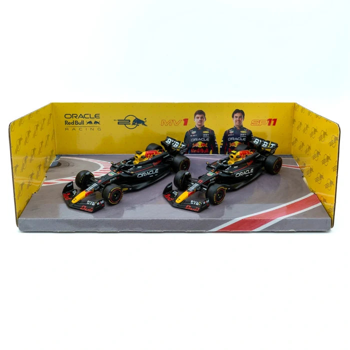 Bburago Red Bull Racing RB20 #1 Max Verstappen & #11 Sergio Pérez 1:43 Twin Pack