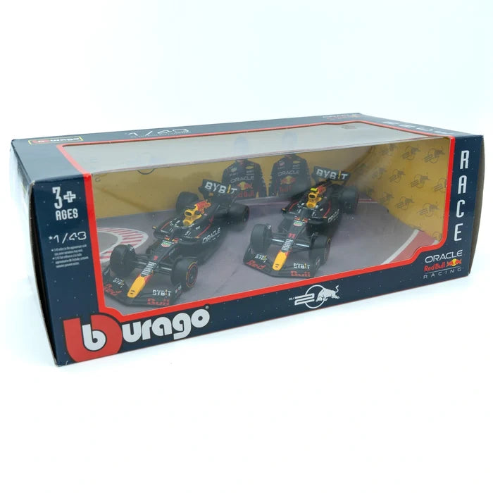 Bburago Red Bull Racing RB20 #1 Max Verstappen & #11 Sergio Pérez 1:43 Twin Pack