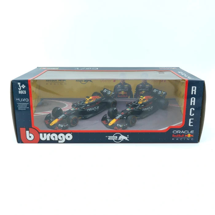 Bburago Red Bull Racing RB20 #1 Max Verstappen & #11 Sergio Pérez 1:43 Twin Pack