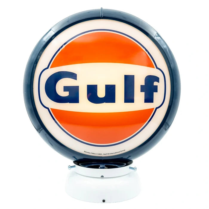 Benzinepomp Globe Logo Blauw/Wit - Gulf