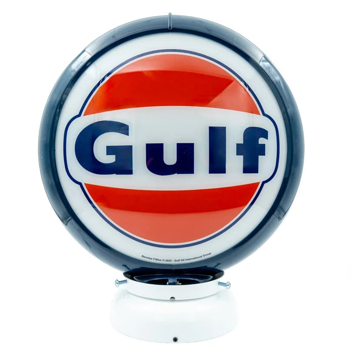 Benzinepomp Globe Logo Blauw/Wit - Gulf