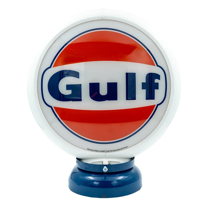 Benzinepomp Globe Logo Wit/Blauw - Gulf