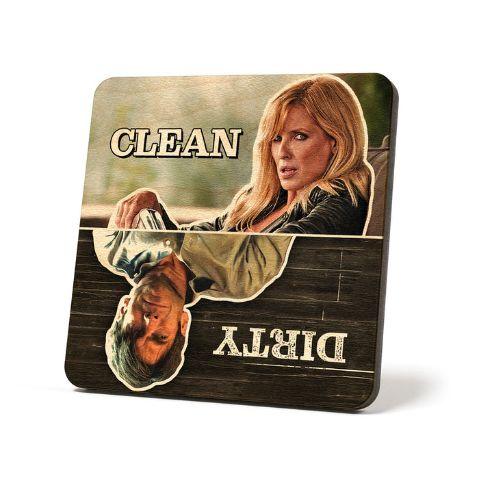 Beth And Jamie Dirty Clean Dishwasher Magnet