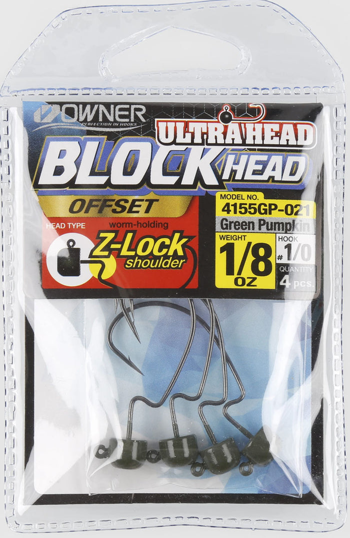 Block Head Offset Jig Head - 4/PK