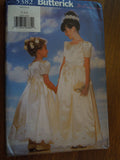 Butterick 5382, Girls, Dresses, Evening Wear, Uncut Sewing Pattern