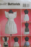 Butterick B4087, Aprons, Vintage Styles, Uncut Sewing Pattern