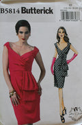 Butterick B5814, Misses Dresses, Evening Wear, Uncut Sewing Pattern