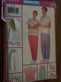 Butterick P514, Mens, Misses, Uniforms, Uncut Sewing Pattern