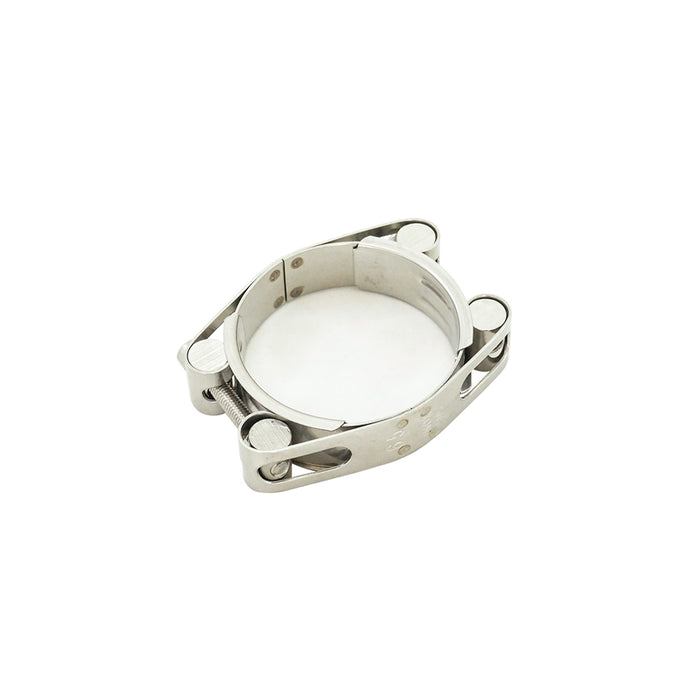 Clamp, stainless steel - pari with 2 screws - Milcotec