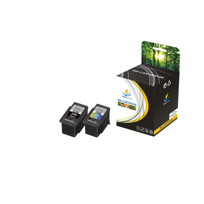 Compatible 2 Pack Canon PG 240 241 Standard Yield Ink Cartridge