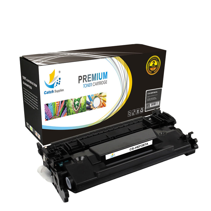 Compatible 2 Pack HP 87A CF287A Standard Yield Toner Cartridge
