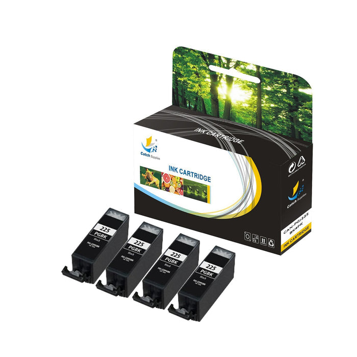 Compatible 4 Pack Canon PGI 225 Black Standard Yield Ink Cartridge