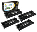 Compatible 4 Pack HP 87A CF287A Standard Yield Toner Cartridge