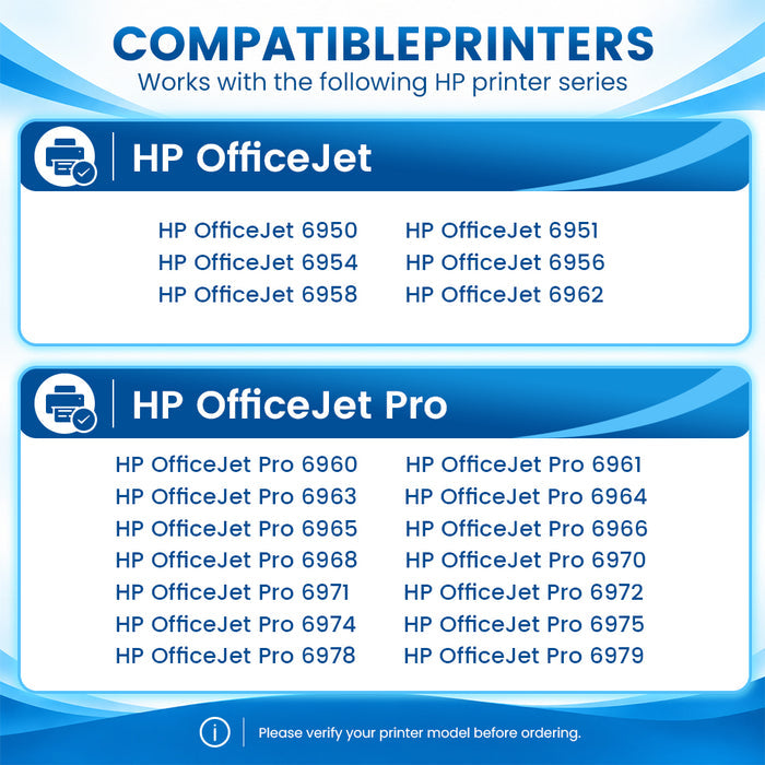 Compatible HP 902XL 902 XL High Yield Ink Cartridges, 5-Pack (2 Black, 1 Cyan, 1 Magenta, 1 Yellow), for OfficeJet Pro 6978 6968 6970 6975 6960 and OfficeJet 6958 Printers