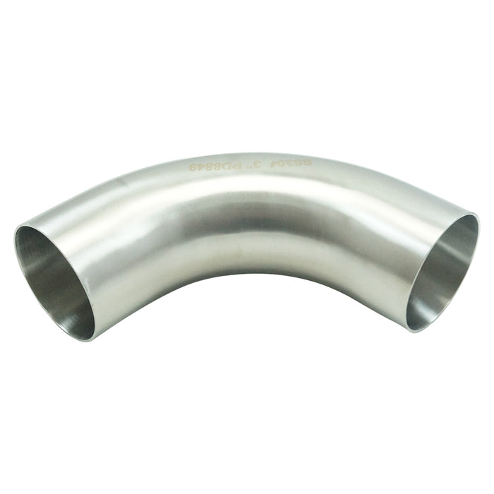 Dairy bend - Bending extension, stainless steel - 3"X 1,5 - Milcotec