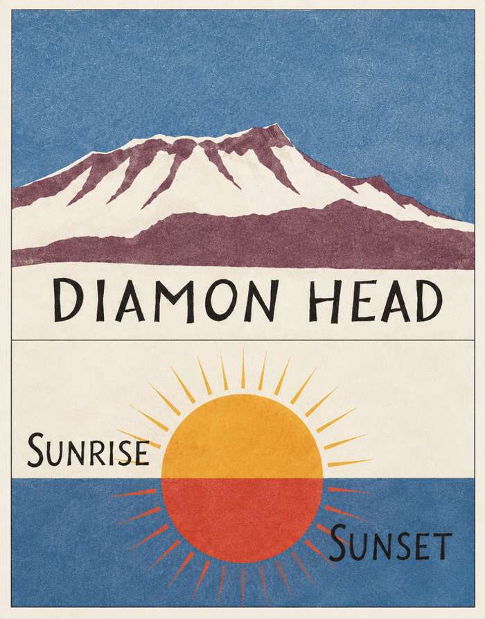 Diamond Head Sunrise Sunset
