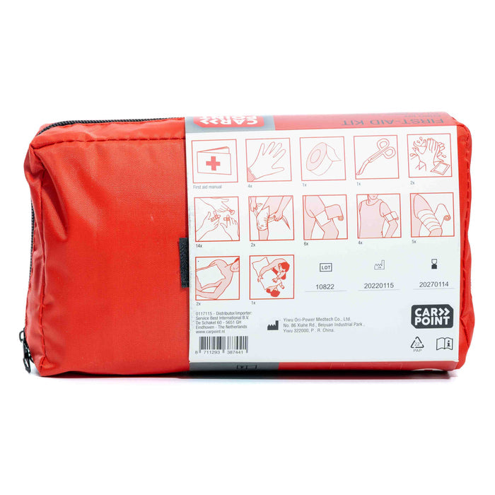 Achterkant EHBO kit