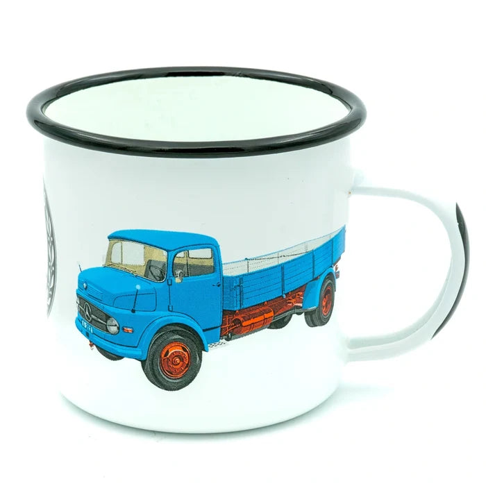 Emaille beker Mercedes Truck modellen | Nostalgic-Art
