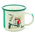 Emaille beker Vespa the Italian legend | Nostalgic-Art
