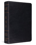 ESV Study Bible (Genuine Leather, Black) cover image (1023686475823)