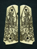 Faux Ivory Grim Reaper 1911 Grips (Full Size)