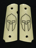 Faux Ivory Spartan 1911 Grips (Full Size)