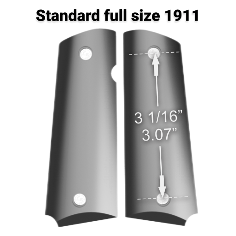 Faux Ivory Spartan 1911 Grips (Full Size)
