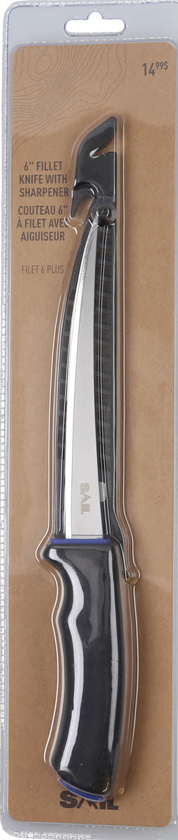 Fillet Knife and Sharpener - 6 in.