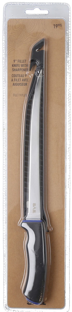 Fillet Knife and Sharpener - 9 in.